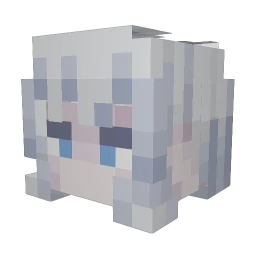 Sadwaytt Minecraft avatar head, 3D render