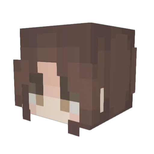 SaeItoshii Minecraft avatar head, 3D render