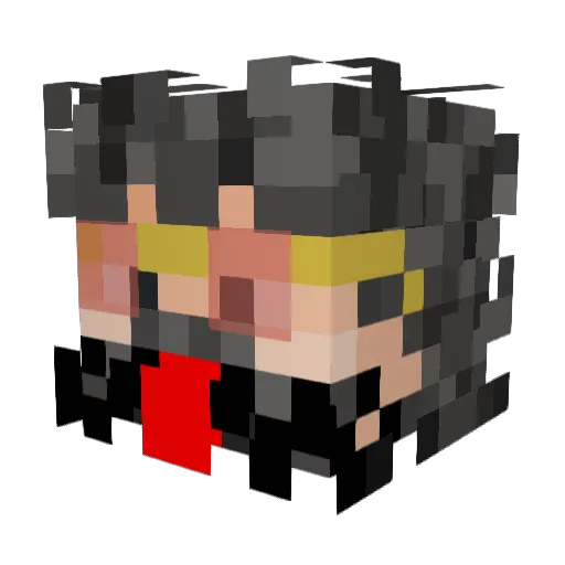 Sae_ItoshiGenio Minecraft avatar head, 3D render