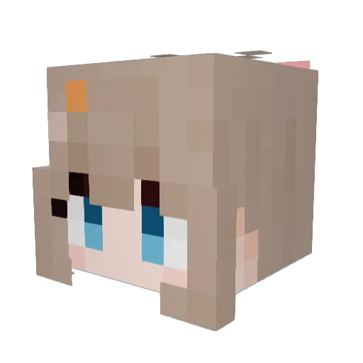 Saebyr_9 Minecraft avatar head, 3D render