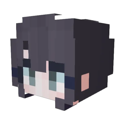 Saebyul Minecraft avatar head, 3D render