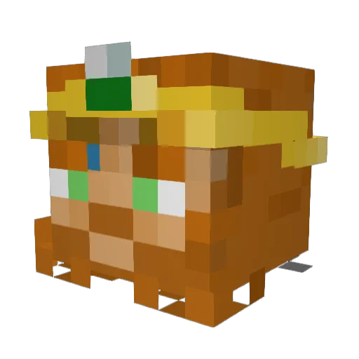 SaedricSpence Minecraft avatar head, 3D render