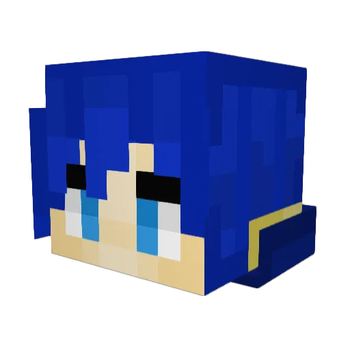 Saegel Minecraft avatar head, 3D render