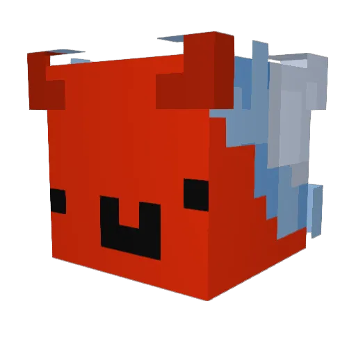 Saegio_ Minecraft avatar head, 3D render