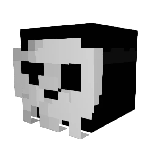 Saeins08 Minecraft avatar head, 3D render
