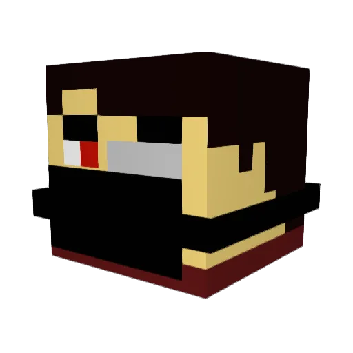 Saelcrif Minecraft avatar head, 3D render