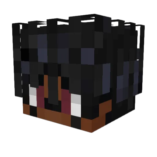 Saemael Minecraft avatar head, 3D render