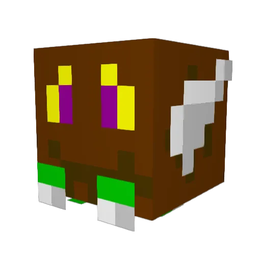 Saenbrucec Minecraft avatar head, 3D render