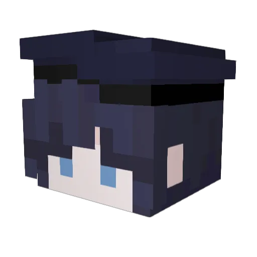 SaengGeus Minecraft avatar head, 3D render