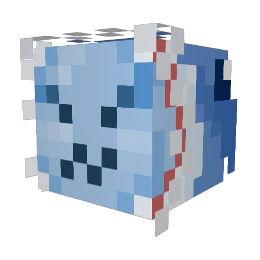 Saengsuns_ Minecraft avatar head, 3D render