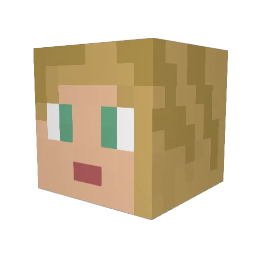 Saephora Minecraft avatar head, 3D render