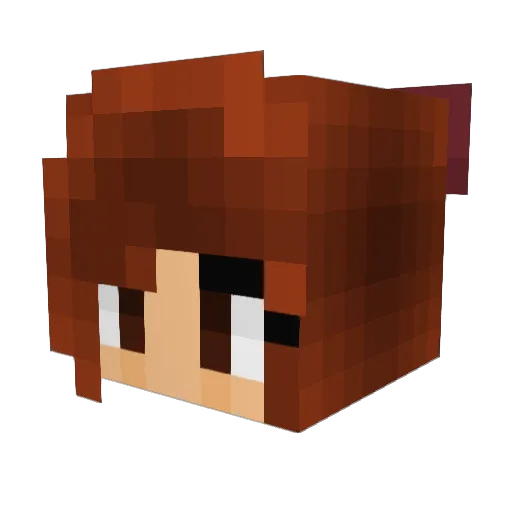 SaeraKimchi Minecraft avatar head, 3D render