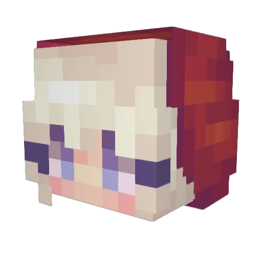 Saerech Minecraft avatar head, 3D render