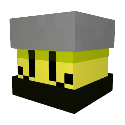 Saerte Minecraft avatar head, 3D render
