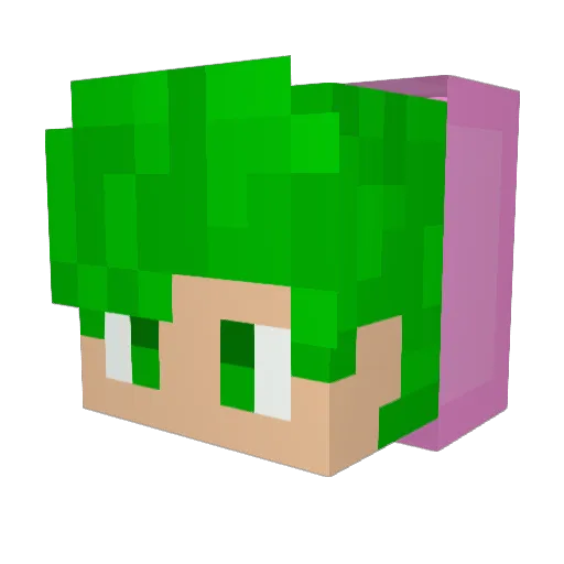 Saessakyee Minecraft avatar head, 3D render