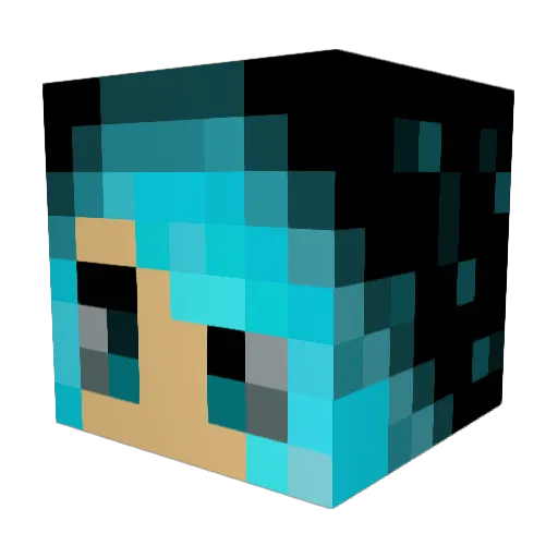 Saetha89 Minecraft avatar head, 3D render