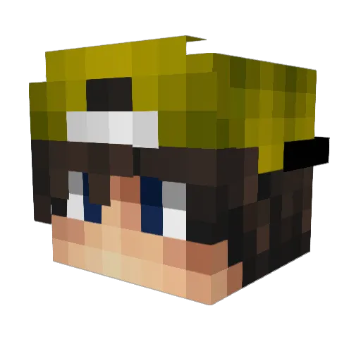 Saewerr Minecraft avatar head, 3D render