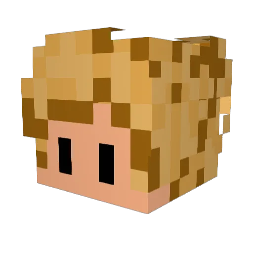 Saf_22 Minecraft avatar head, 3D render