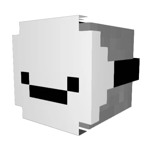 Safadao_ Minecraft avatar head, 3D render