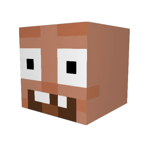 SafeToast_ Minecraft avatar head, 3D render