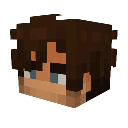 SafeTurnip Minecraft avatar head, 3D render