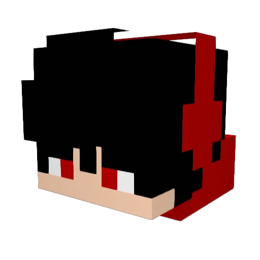 Safelamia Minecraft avatar head, 3D render