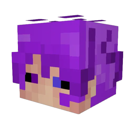 Safelymad Minecraft avatar head, 3D render