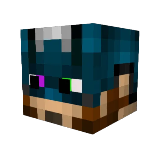 Safer7777 Minecraft avatar head, 3D render
