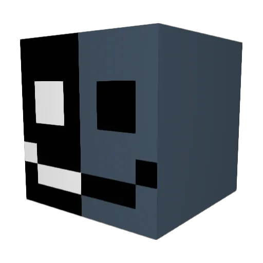 SaffetQw Minecraft avatar head, 3D render