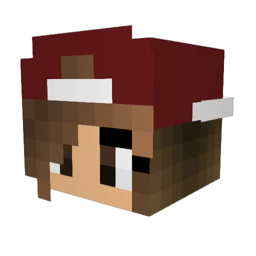 Saffrongc Minecraft avatar head, 3D render