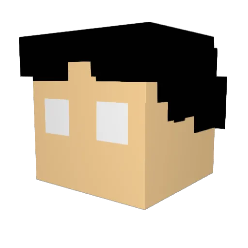 SaffyEpic Minecraft avatar head, 3D render