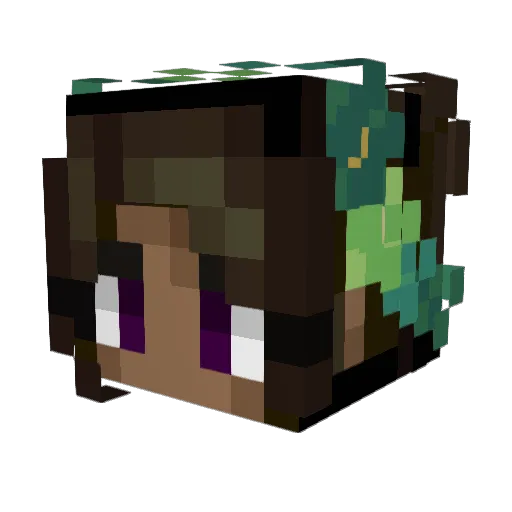 Saffy_GG Minecraft avatar head, 3D render