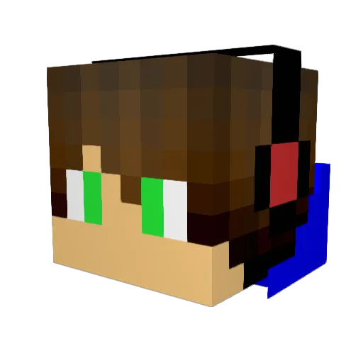 Saffyre123 Minecraft avatar head, 3D render