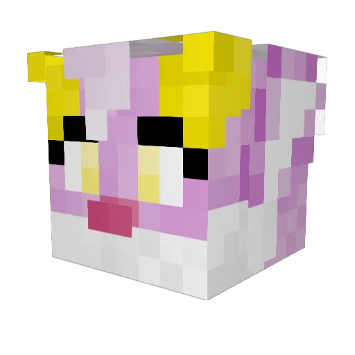 Safi_Charna Minecraft avatar head, 3D render