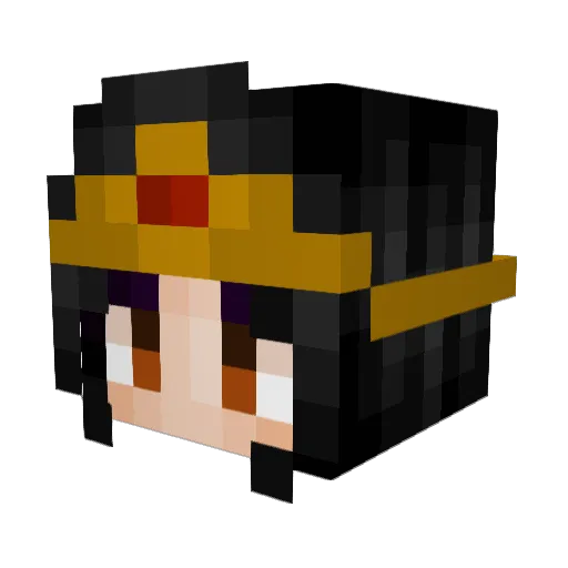SafireLive Minecraft avatar head, 3D render