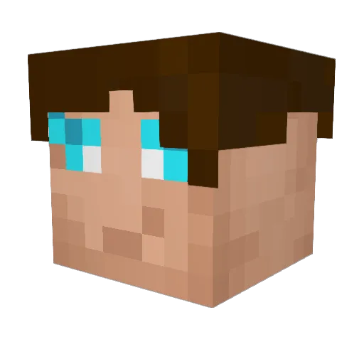 Safiryus Minecraft avatar head, 3D render