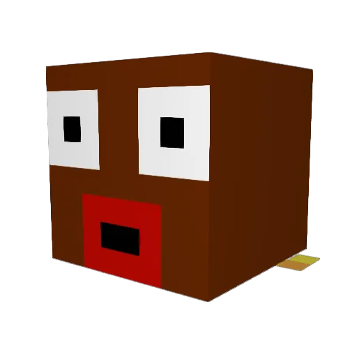 Safsizzly Minecraft avatar head, 3D render