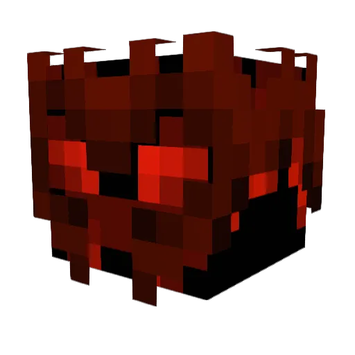 SaftigMelo Minecraft avatar head, 3D render