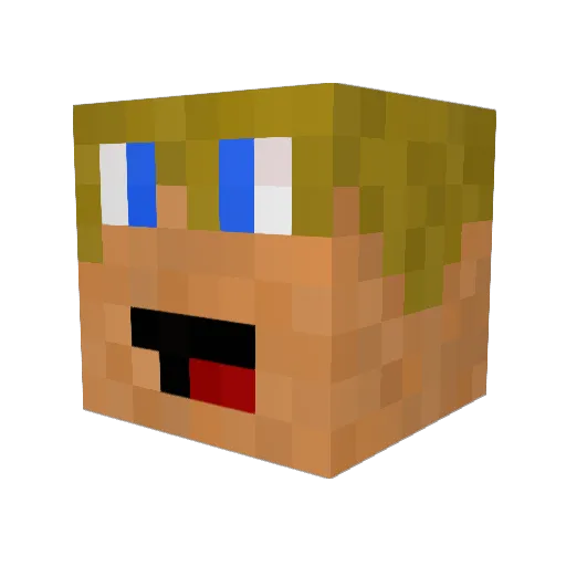 Saftige_Mango Minecraft avatar head, 3D render