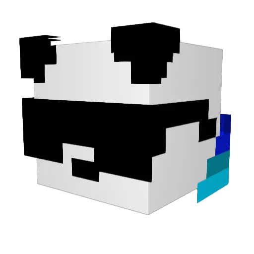 Saftkarton Minecraft avatar head, 3D render