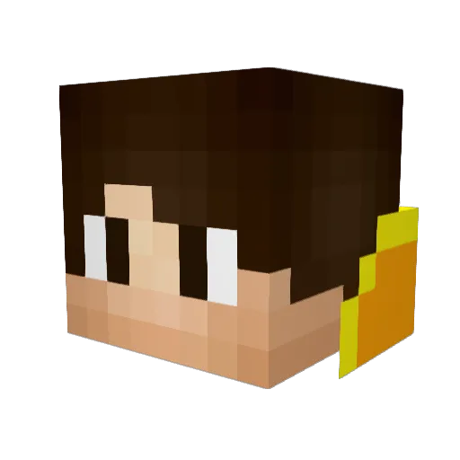 Saftkiste Minecraft avatar head, 3D render
