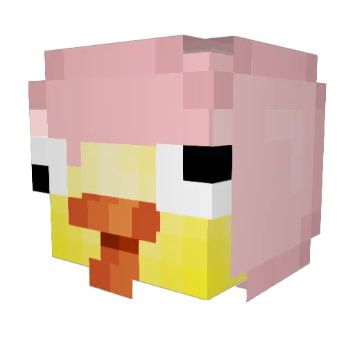 SagMalWas Minecraft avatar head, 3D render