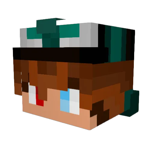 SagU_U Minecraft avatar head, 3D render