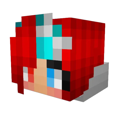 Saga2013 Minecraft avatar head, 3D render