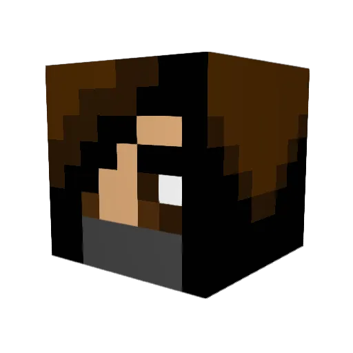 SagaForce Minecraft avatar head, 3D render