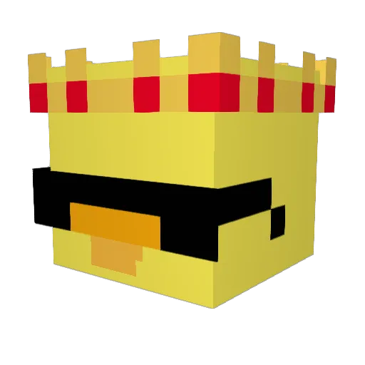 Sage556 Minecraft avatar head, 3D render