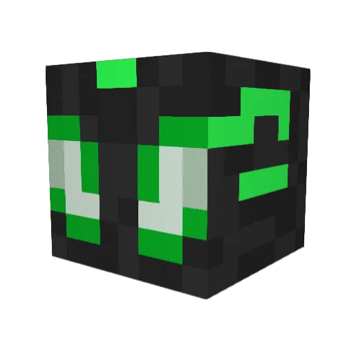 SageGreen5 Minecraft avatar head, 3D render