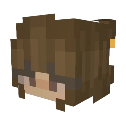 SageKitten36 Minecraft avatar head, 3D render
