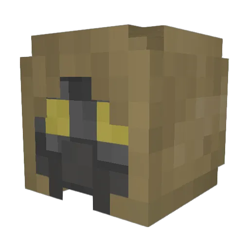 SageRoot Minecraft avatar head, 3D render