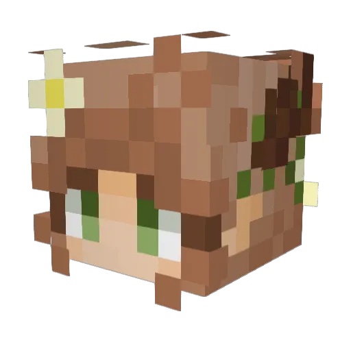 SageThe_Dino Minecraft avatar head, 3D render